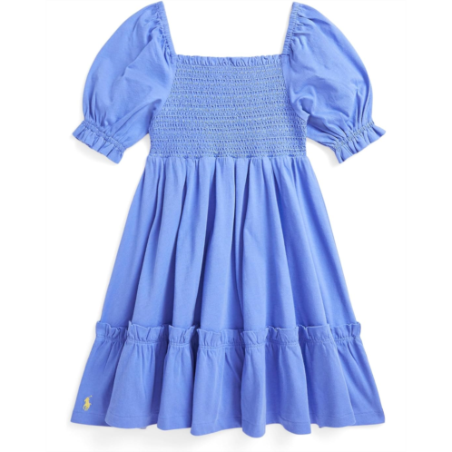 Girls Polo Ralph Lauren Kids Smocked Cotton Jersey Dress (Toddler/Little Kid)