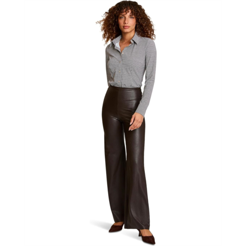 Womens Commando Faux Leather Wide Leg Pants
