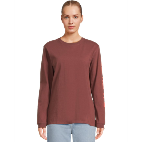 Carhartt Loose Fit Heavyweight Long-Sleeve Logo Sleeve Graphic T-Shirt