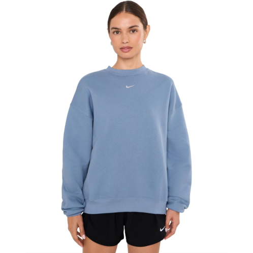 Womens Nike Studio Fleece Medium Weight Oversized Crew Neck Sweatshirt