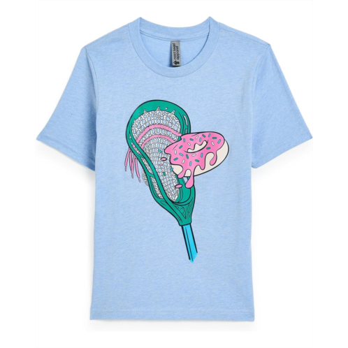 Boys ChalkTalk SPORTS Guys Lacrosse Short Sleeve T-Shirt - Lacrosse Donut (Little Kid/Big Kid)