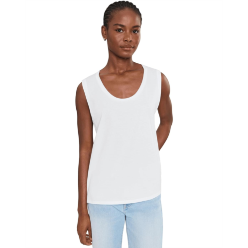 Womens Eileen Fisher Organic Pima Cotton Jersey Scoop Neck Tank Top