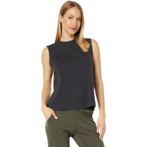 Womens PACT Airplane Mock Neck Shell