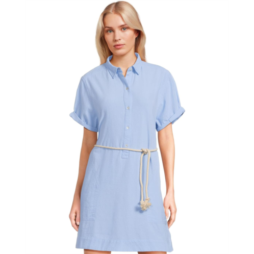 Womens Lilla P Half Placket Shirt Dress