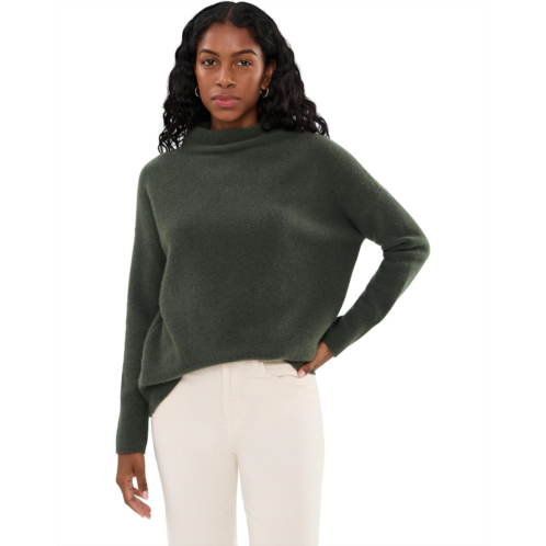 Womens Vince Boiled Funnel Neck Pullover