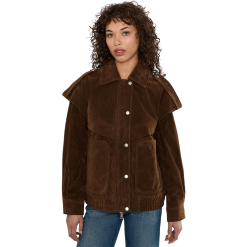 Avec Les Filles Collared Bomber With Patch Pockets