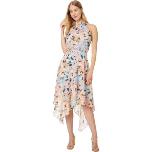 Vince Camuto PTD Novelty Chiffon Midi Dress