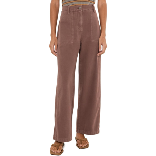 Eileen Fisher Petite Garment Dyed Utility Cotton High-Waisted Pants