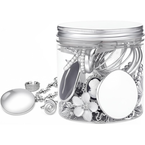 Mystery Jewelry Jar Bundle Vintage Surprise Jewelry Box with Necklaces Bracelets Rings Earrings and Pendants Multi Style Birthday Gift Set for Men Women