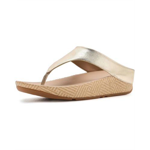 FitFlop Lulu Lux Graphic-weave Leather Toe-post Sandals