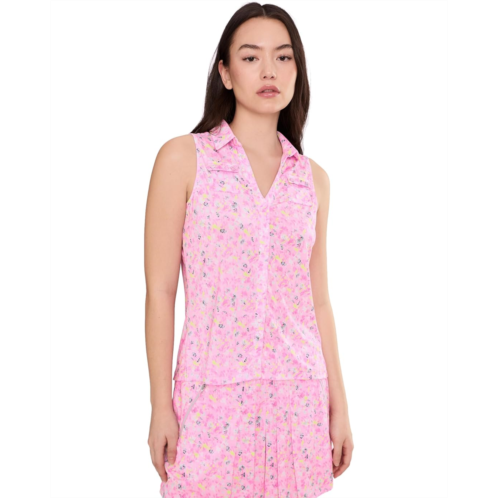 Womens Jamie Sadock Wildflower Print Sleeveless Top