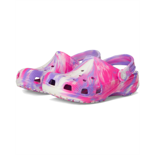 Crocs Kids Classic Marbled Tie-Dye Clogs (Little Kid/Big Kid)