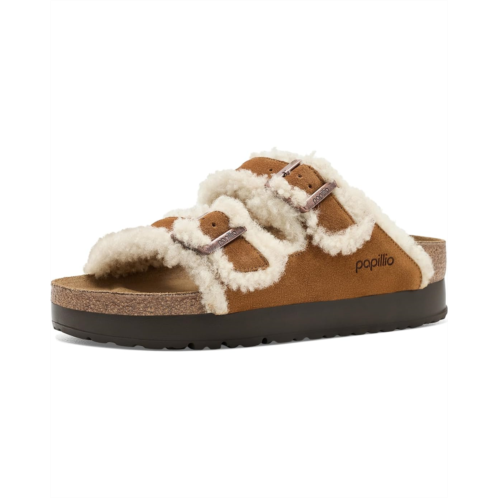 Womens Birkenstock Arizona Platform Flex Shearling - Suede