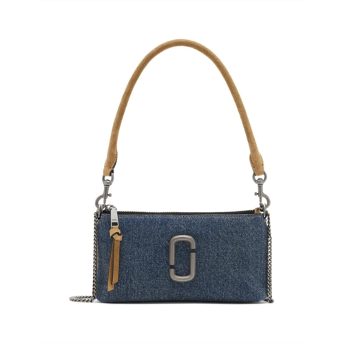 Marc Jacobs The Denim Suede Snapshot Convertible Shoulder Bag