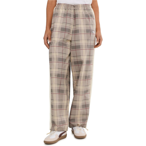 Womens PUMA T7 Relaxed Tartan Woven Pants