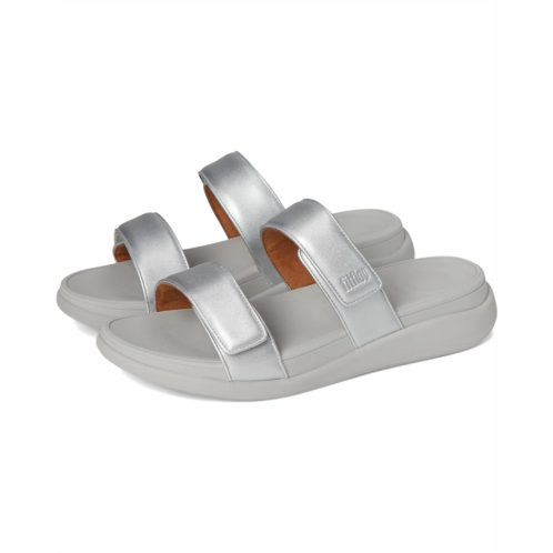 Womens FitFlop F-mode Go Adjustable Flatform Two-Bar Slides