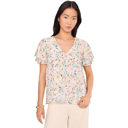 Vince Camuto Vneck Tulip Sleeve Blouse