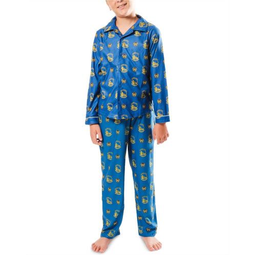 Boys Ultra Game NBA Official Two-Piece Super Soft Button Down Pajamas Set (Toddler/Little Kid)