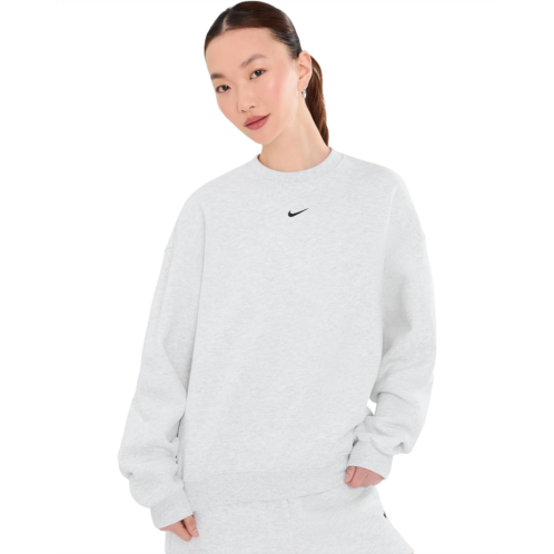 Womens Nike Studio Fleece Medium Weight Oversized Crew Neck Sweatshirt