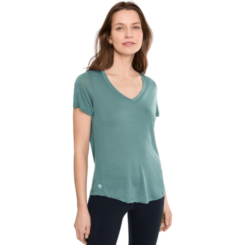 Womens Smartwool Active Ultralite V-Neck Short Sleeve