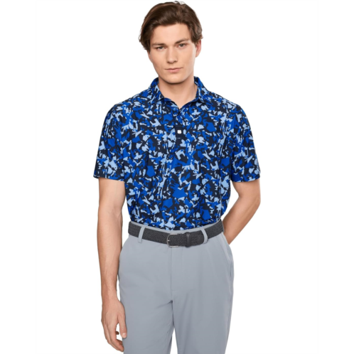 Mens Black Clover Camo Mix Polo