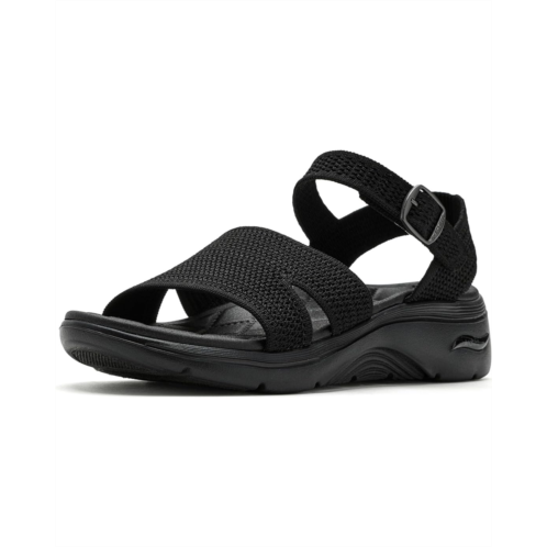 Womens SKECHERS On-The-Go GO Walk Arch Fit 20 Sandals w/ Shiny Yarn