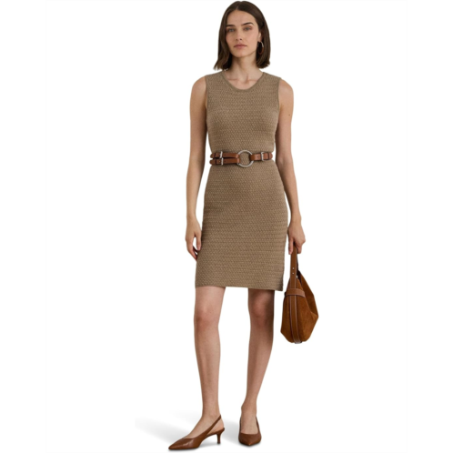 POLO RALPH LAUREN Basket-Weave Sleeveless Sweater Dress