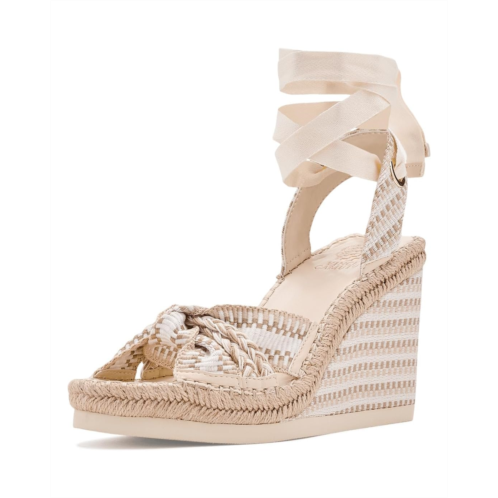 Womens Vince Camuto Bealie Woven Lace Up Wedge Sandals