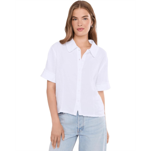 Womens KUT from the Kloth Marisol Linen Button Front Top