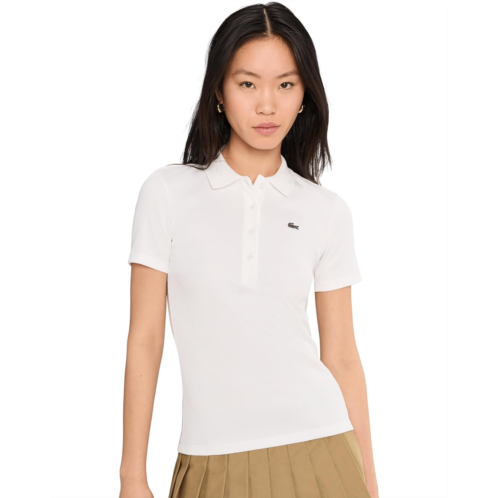 Lacoste Slim Fit L.12.D Ribbed Cotton Polo Shirt