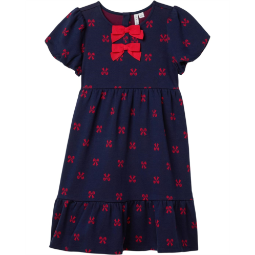Janie and Jack Bow Print Dress (Toddler/Little Kid/Big Kid)