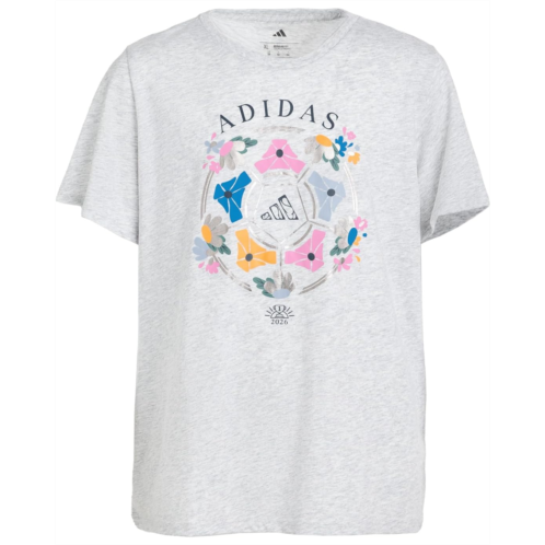 Adidas Kids Regular Fit Heather Tee (Big Kid)