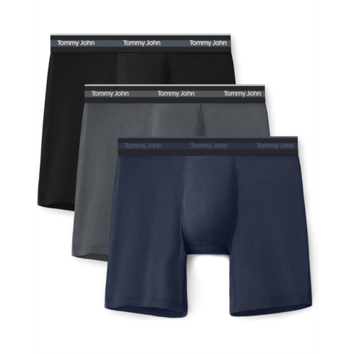Mens Tommy John Comfort Micro 6 Boxer Brief 3-Pack