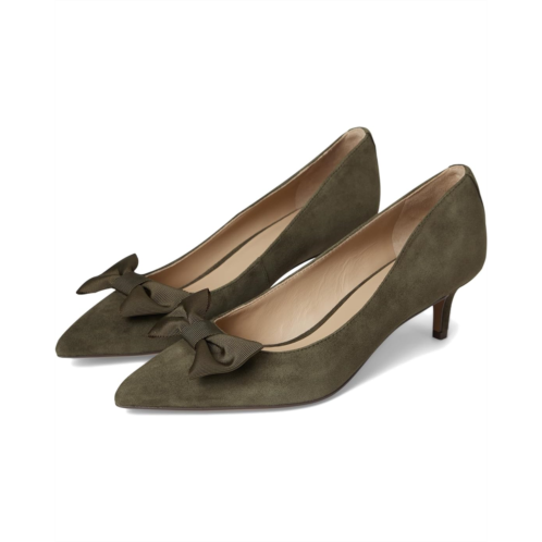 POLO RALPH LAUREN Womens Lauren Ralph Lauren Adrienne Bow-Trim Suede Pumps