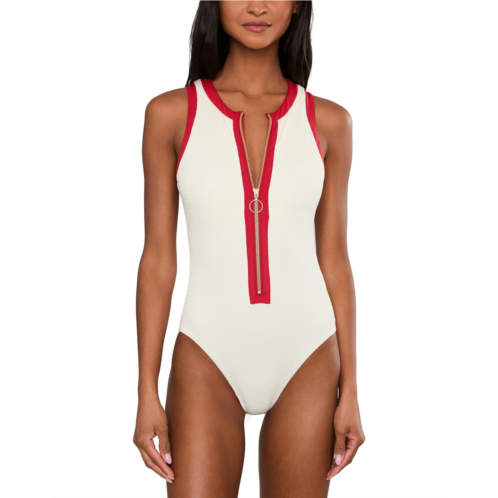 Seafolly Bandwave Zip Front One-Piece