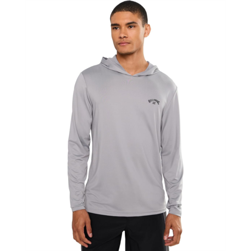 Mens Billabong Arch Mesh LF Hood Long Sleeve