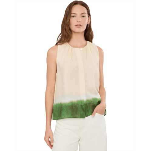 Womens Vince Dip Dye A-Line Sleeveless Top