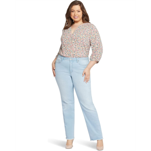 NYDJ Plus Size Mid-Rise Relaxed Straight in Brightside