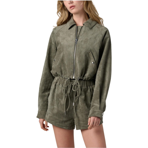Blank NYC Desert Sage Faux Suede Jacket
