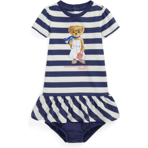 Polo Ralph Lauren Kids Striped Polo Bear Cotton Dress & Bloomer (Infant)