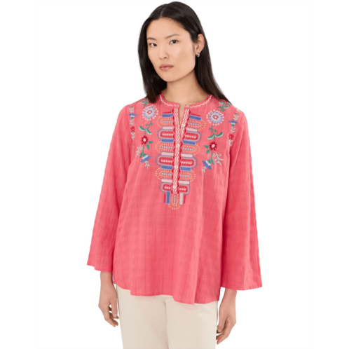 Johnny Was Vintage Henley Tunic - Roseton