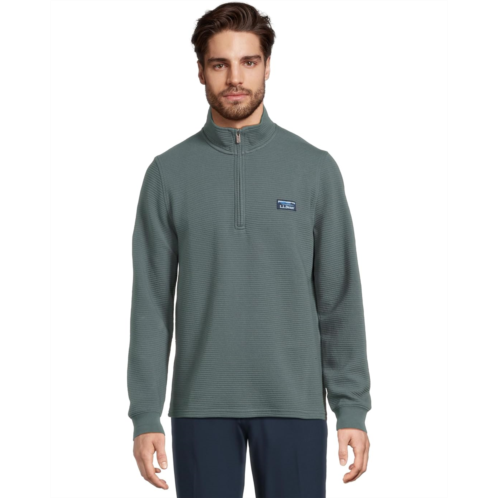 L.L.Bean Mens LLBean Lakewashed Double-Knit Quarter-Zip Pullover