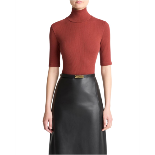 Womens Vince Elbow Sleeve Turtleneck
