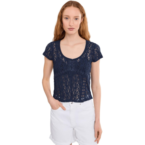 Free People Claro Short Sleeve Tee
