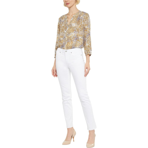 NYDJ Sheri Ankle Fray Hem in Optic White