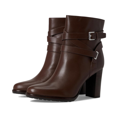 POLO RALPH LAUREN Womens Lauren Ralph Lauren Collins Calfskin Bootie Heel