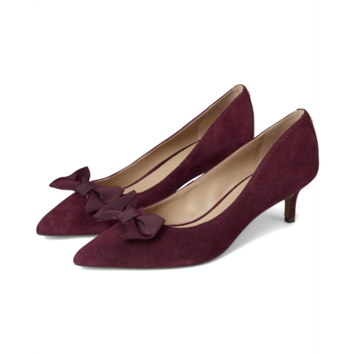 POLO RALPH LAUREN Womens Lauren Ralph Lauren Adrienne Bow-Trim Suede Pumps