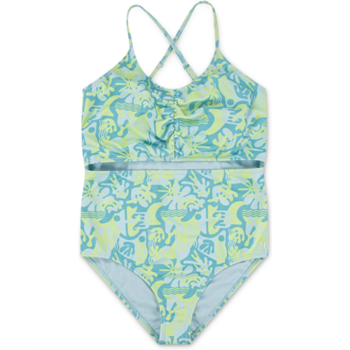 Hurley Kids Cutout One Piece Swimsuit (Big Kid)
