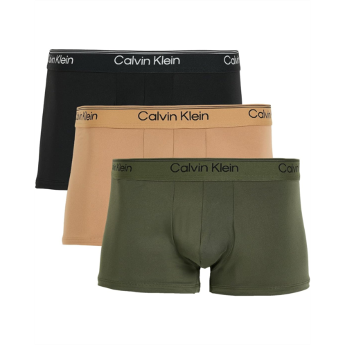 Mens Calvin Klein Underwear Micro Stretch 3-Pack Low Rise Trunks