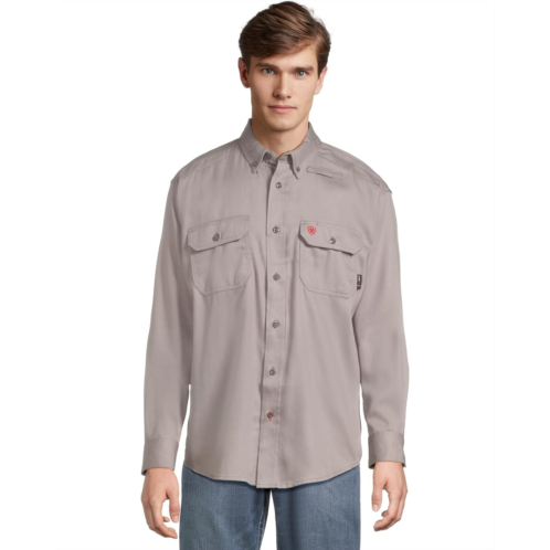 Mens Ariat Work FR Solid Long Sleeve Work Shirt